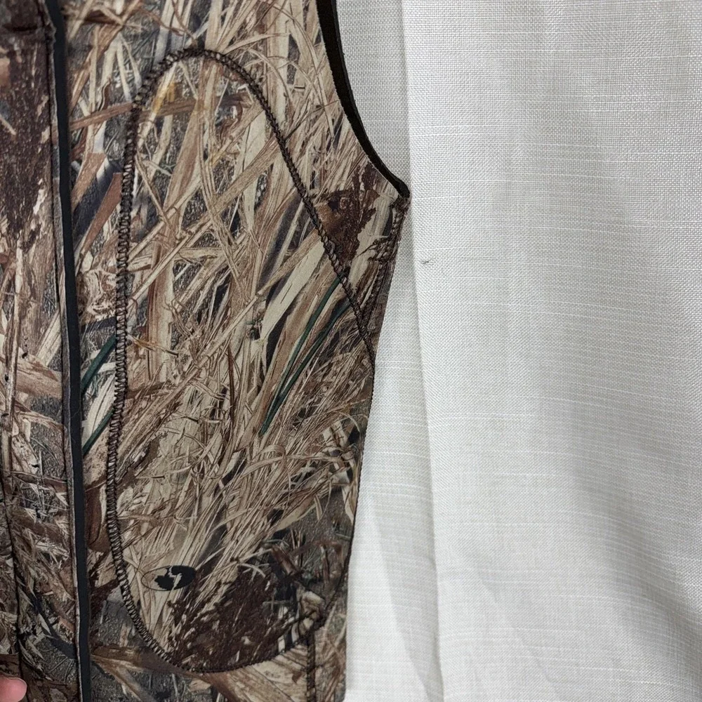 Cabela's Dog Hunting Vest Neoprene Brown Camo Mossy Oak Pet Jacket Warm